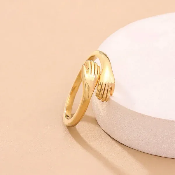 Amara Hug Ring | Stainless Steel | 18K Gold Plated | Anti Tarnish