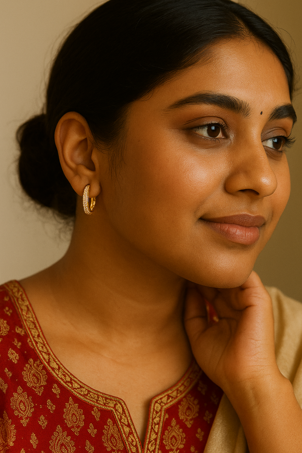 Shining Diva Fashion 18k Rose Gold Plated Latest Fancy Stylish Copper Zircon Bali Earrings for Women and Girls