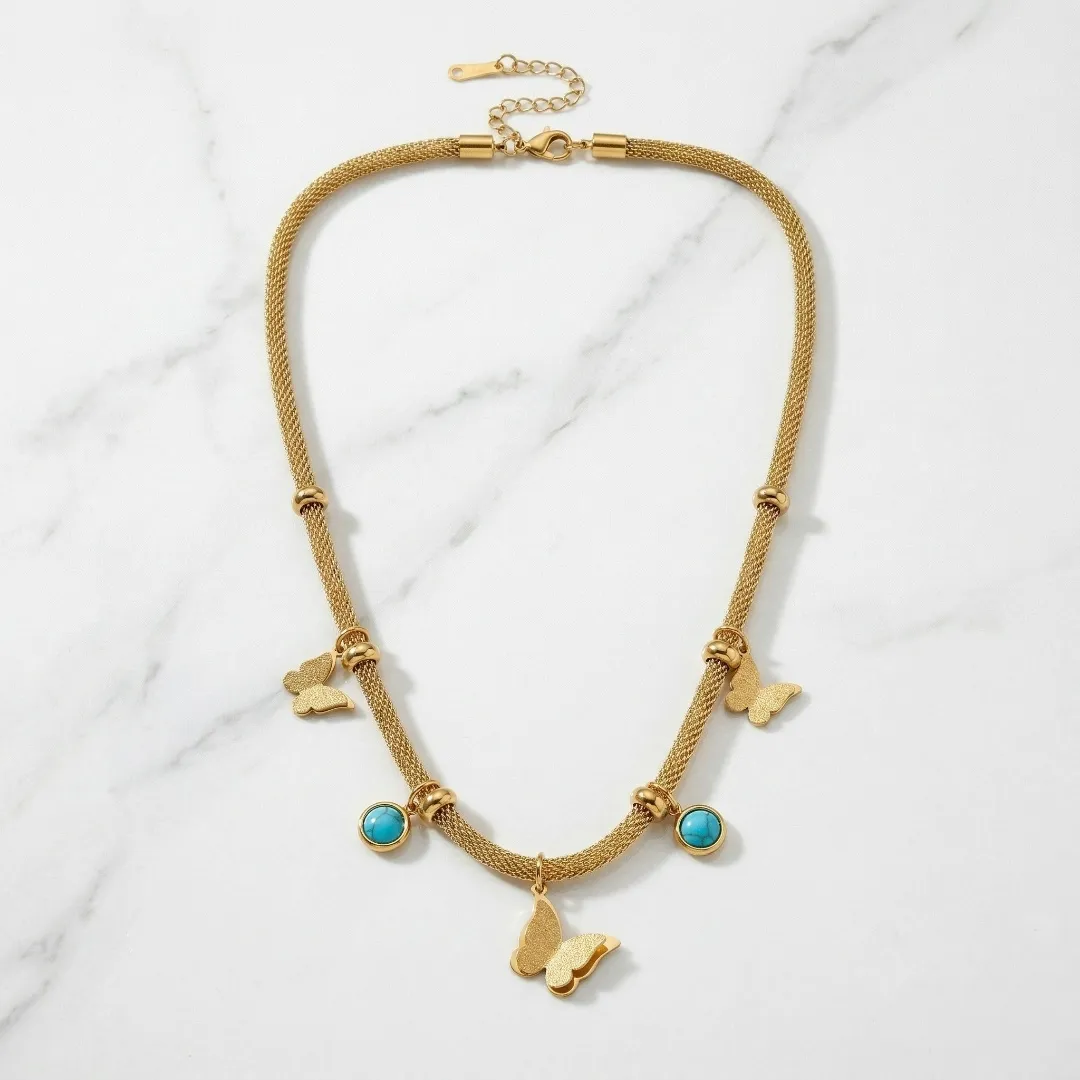 gold-butterfly-turquoise-charm-necklace-designer-fashion-jewellery
