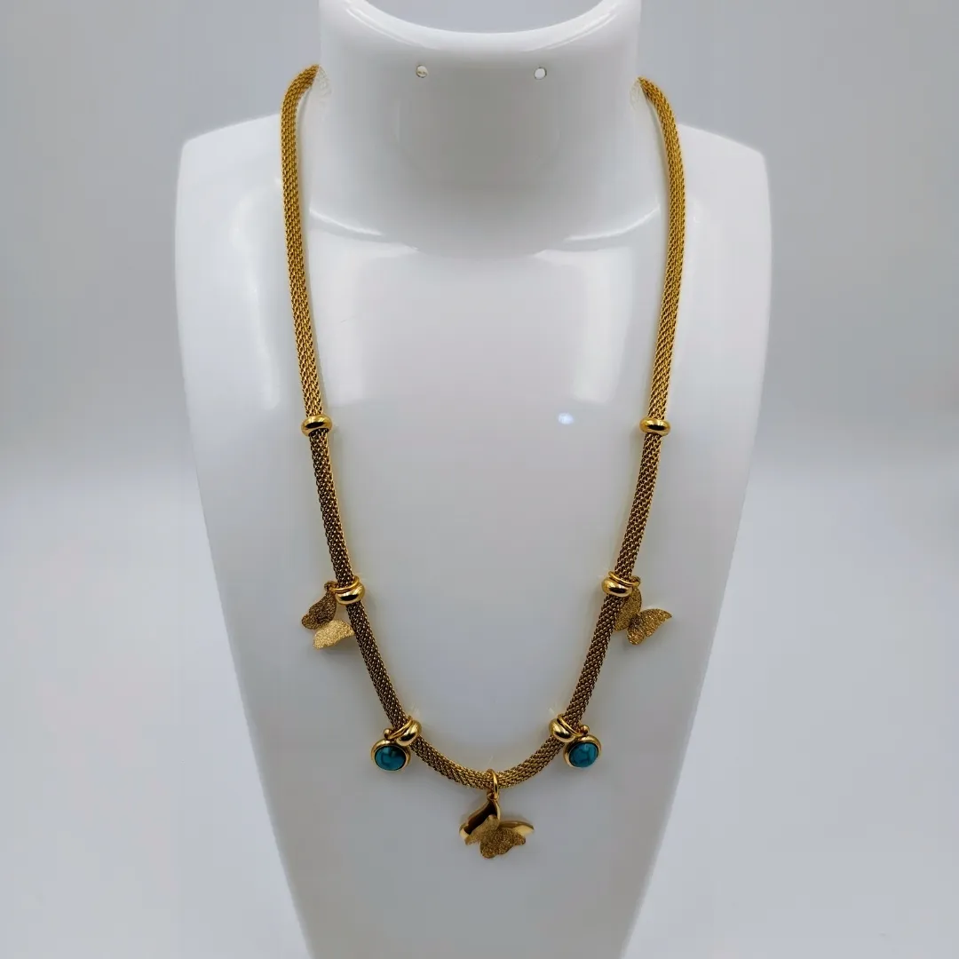 gold-butterfly-turquoise-charm-necklace-designer-fashion-jewellery