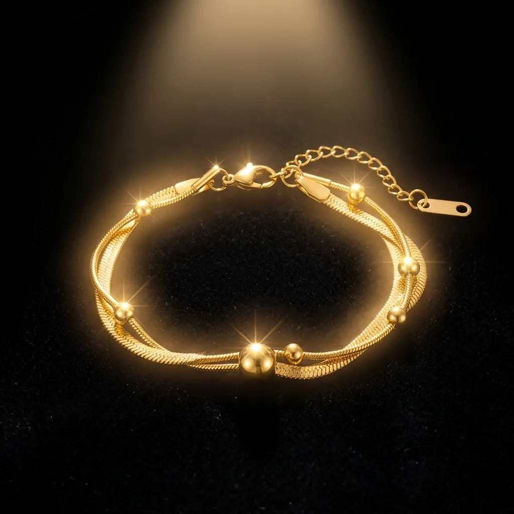 Serpent Luxe Bracelet | Stainless Steel | 18K Gold Plated | Anti Tarnish