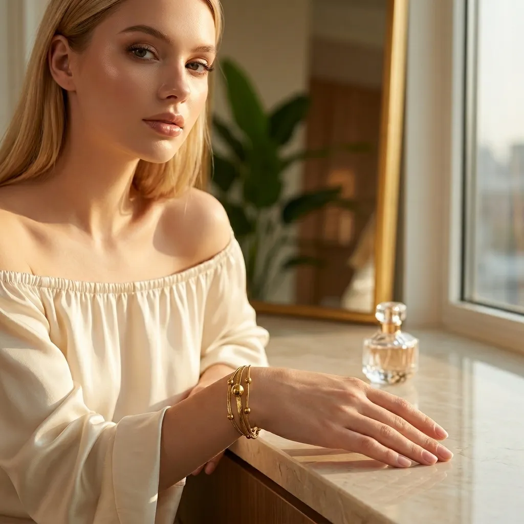 Serpent Luxe Bracelet | Stainless Steel | 18K Gold Plated | Anti Tarnish