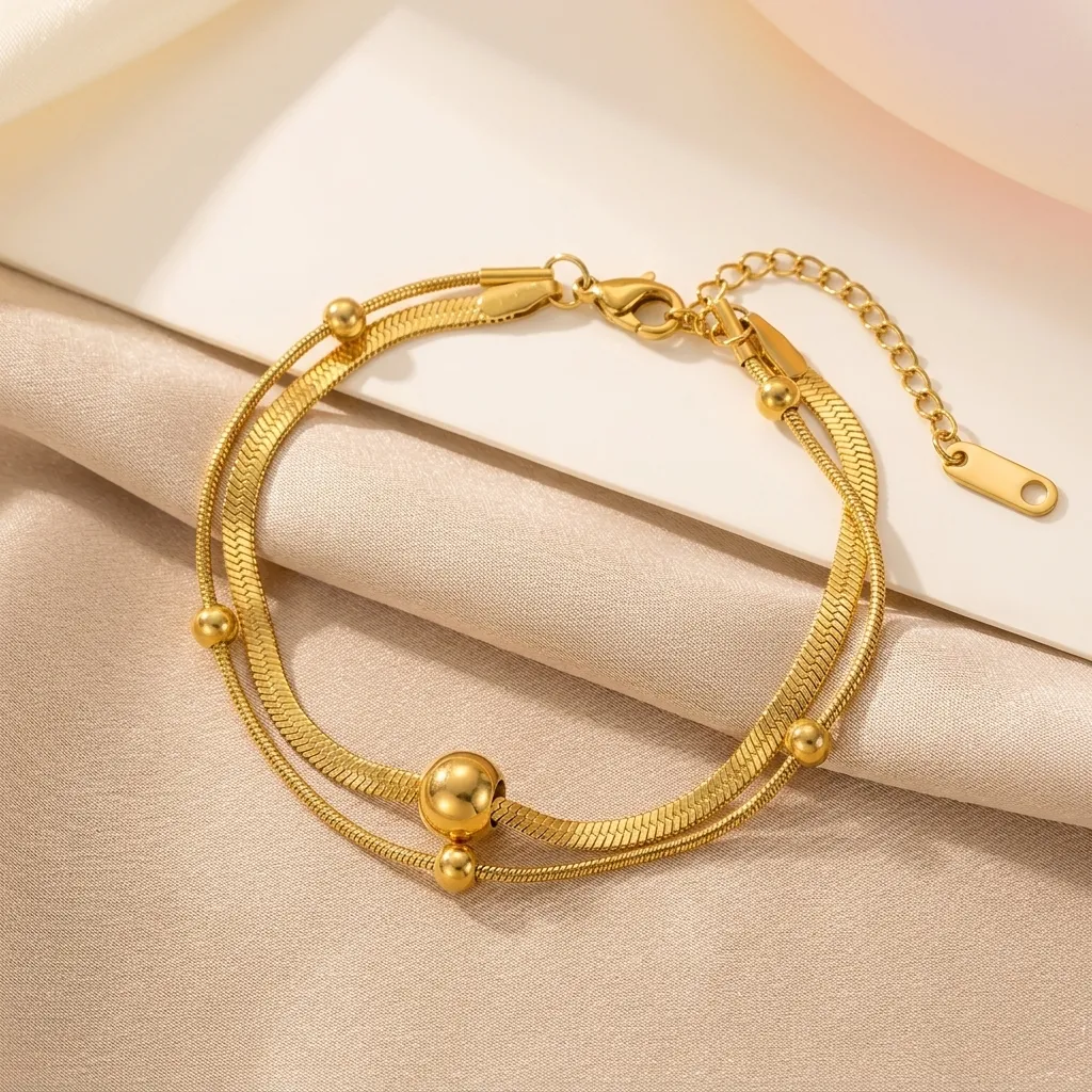 Serpent Luxe Bracelet | Stainless Steel | 18K Gold Plated | Anti Tarnish