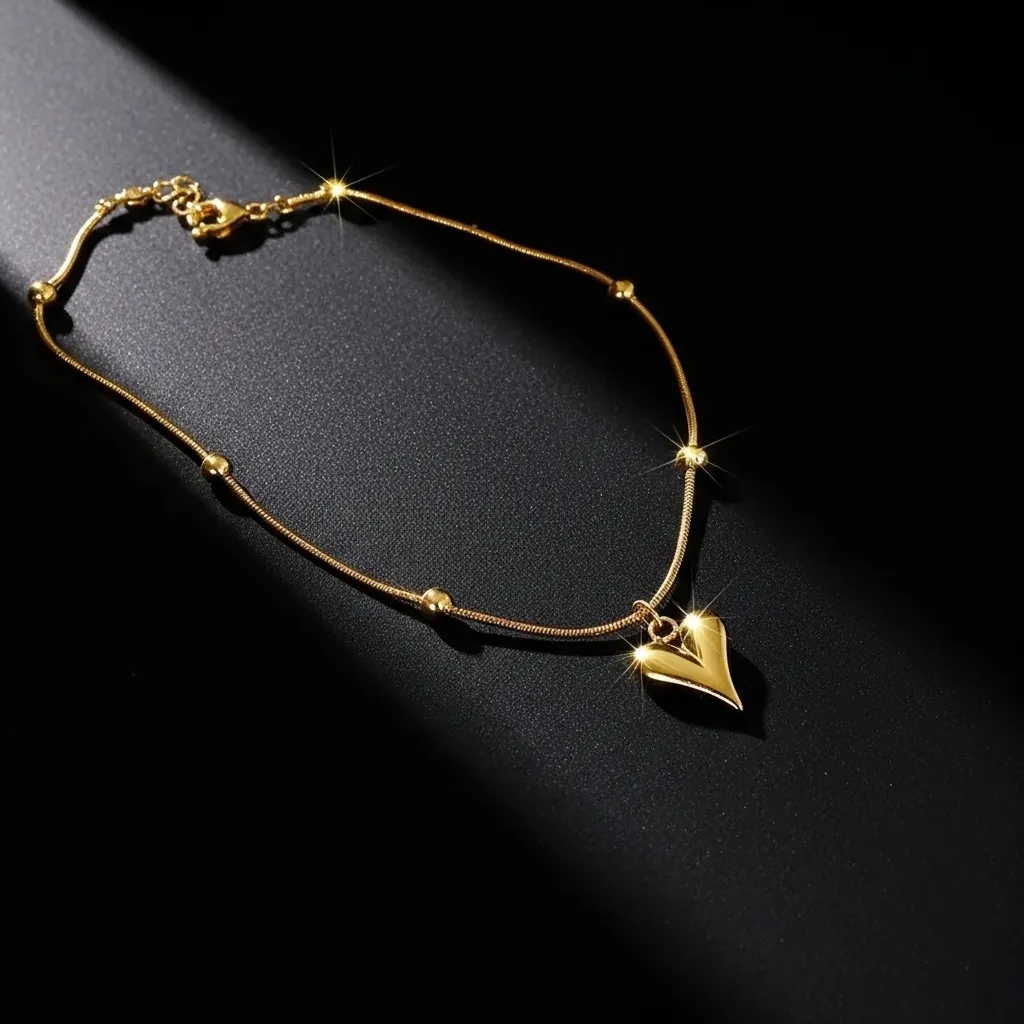 Chloe Heart Necklace | Stainless Steel | 18K Gold Plated | Anti Tarnish